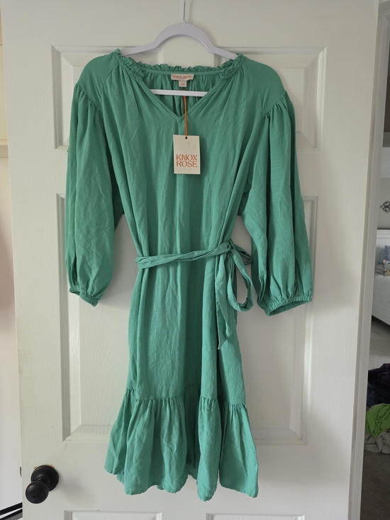 Knox Rose Dresses & Skirts - Knox Rose Mint Green Balloon Sleeve Dress